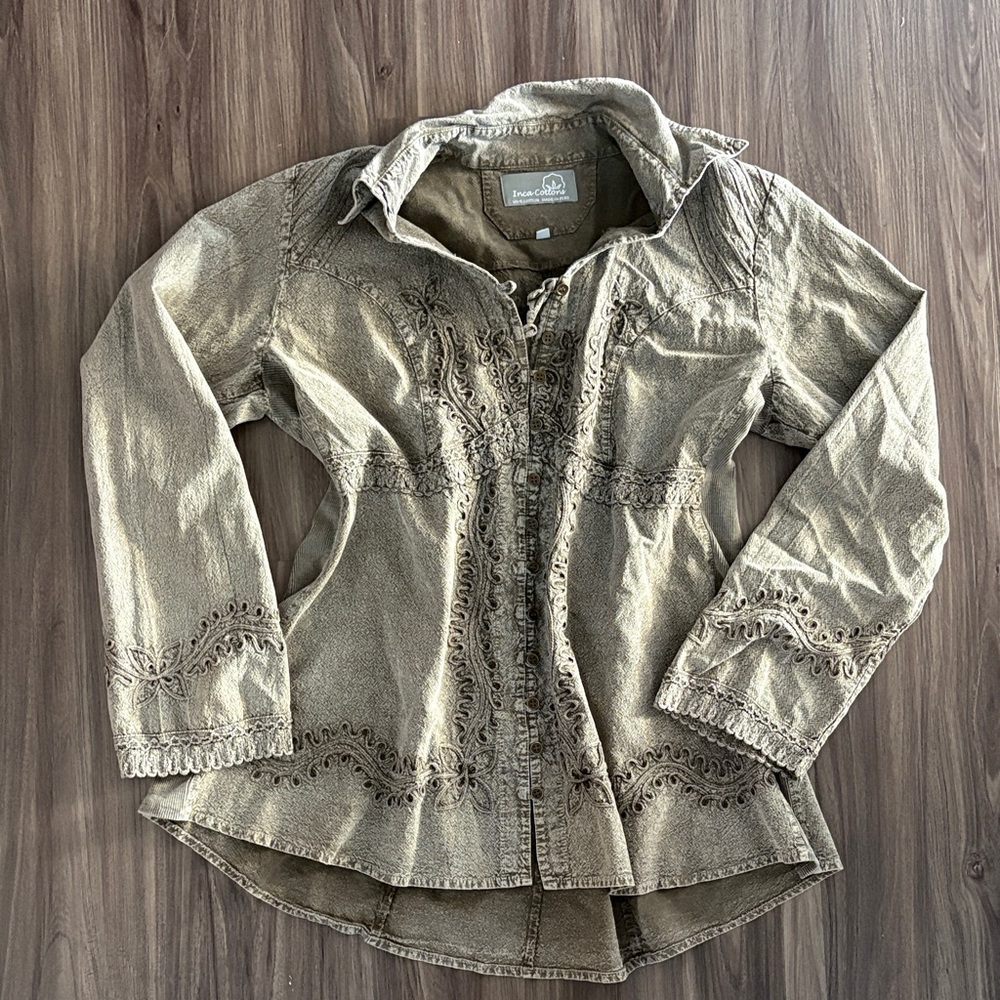 100% Cotton Embroidered Top